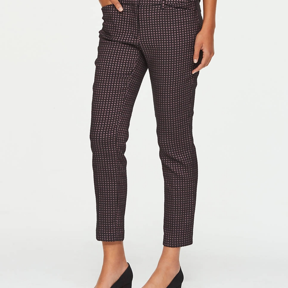Loft Julie for ankle pants. Purple diamond